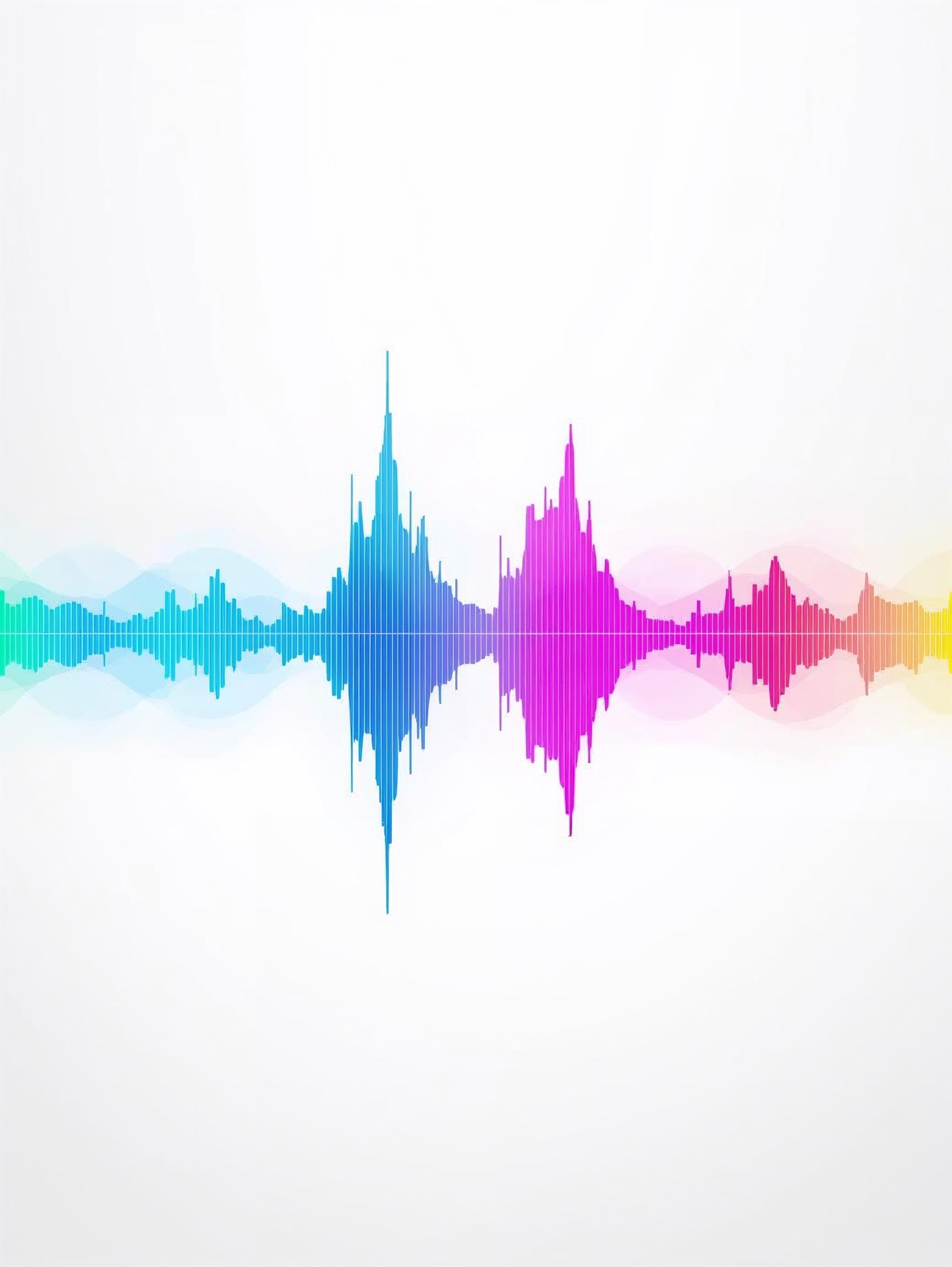 Colourful sound waves